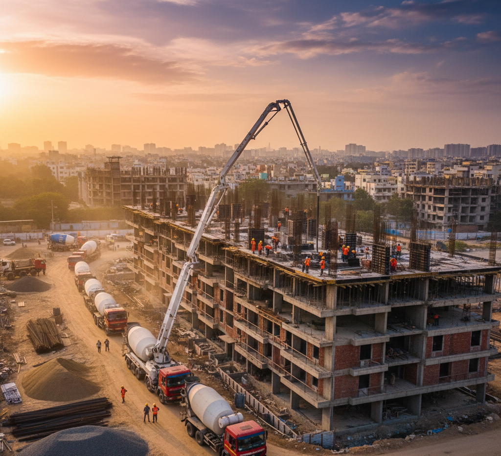 Ready mix concrete truck fleet